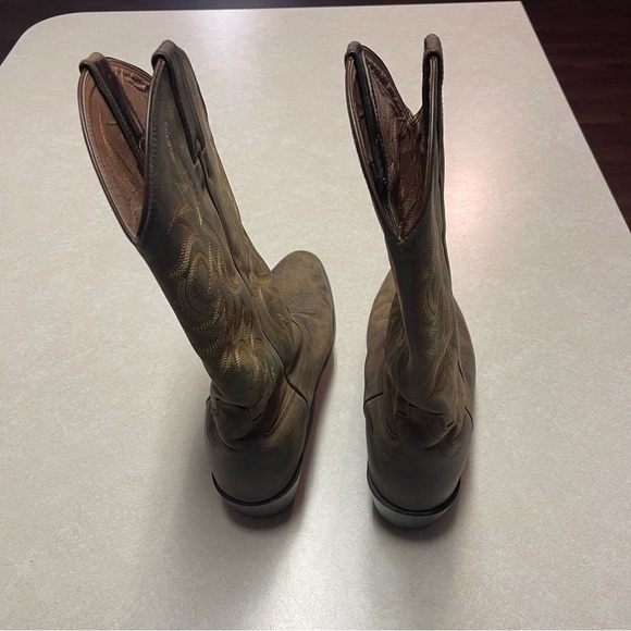 JUSTIN MEN'S STAMPEDE WESTERN APACHE WESTERN BOOTS men’s size 9.5D - Picture 5 of 10